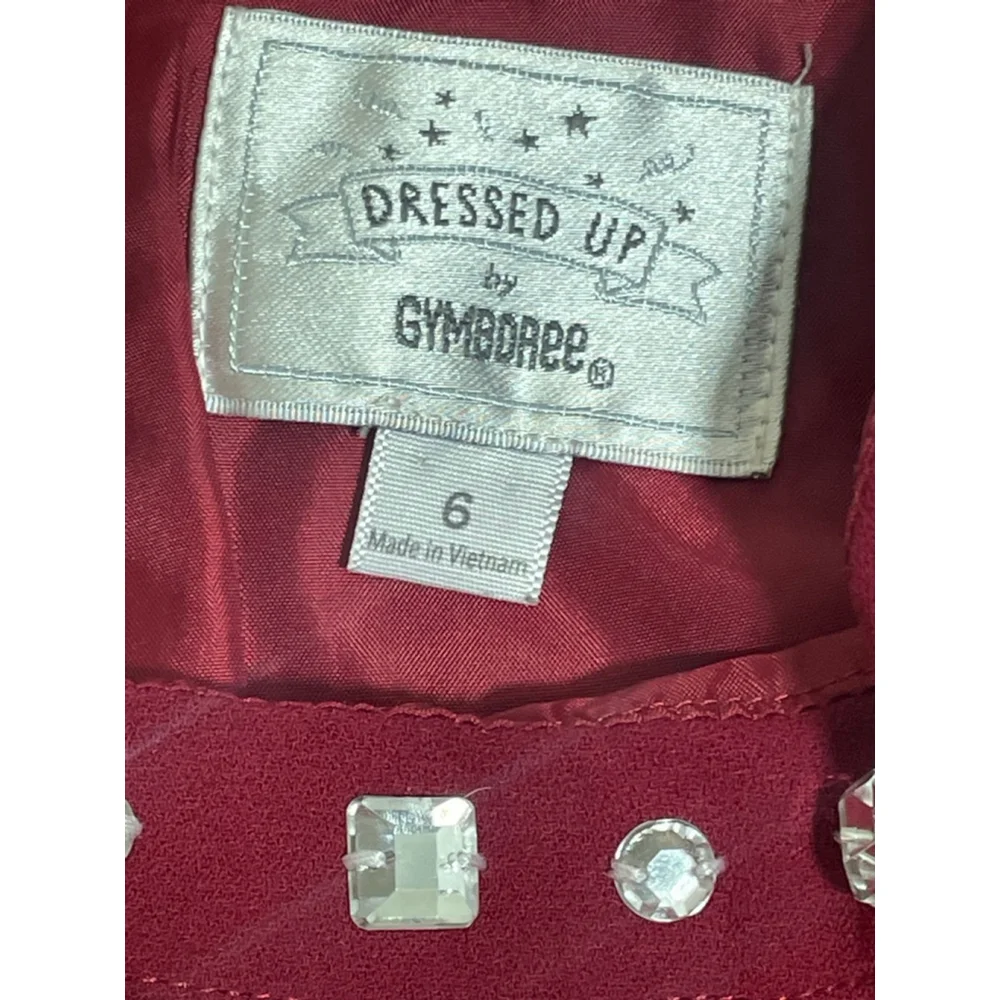 Girls Gymboree “All Dressed Up” size 6 Red Embellished Romper